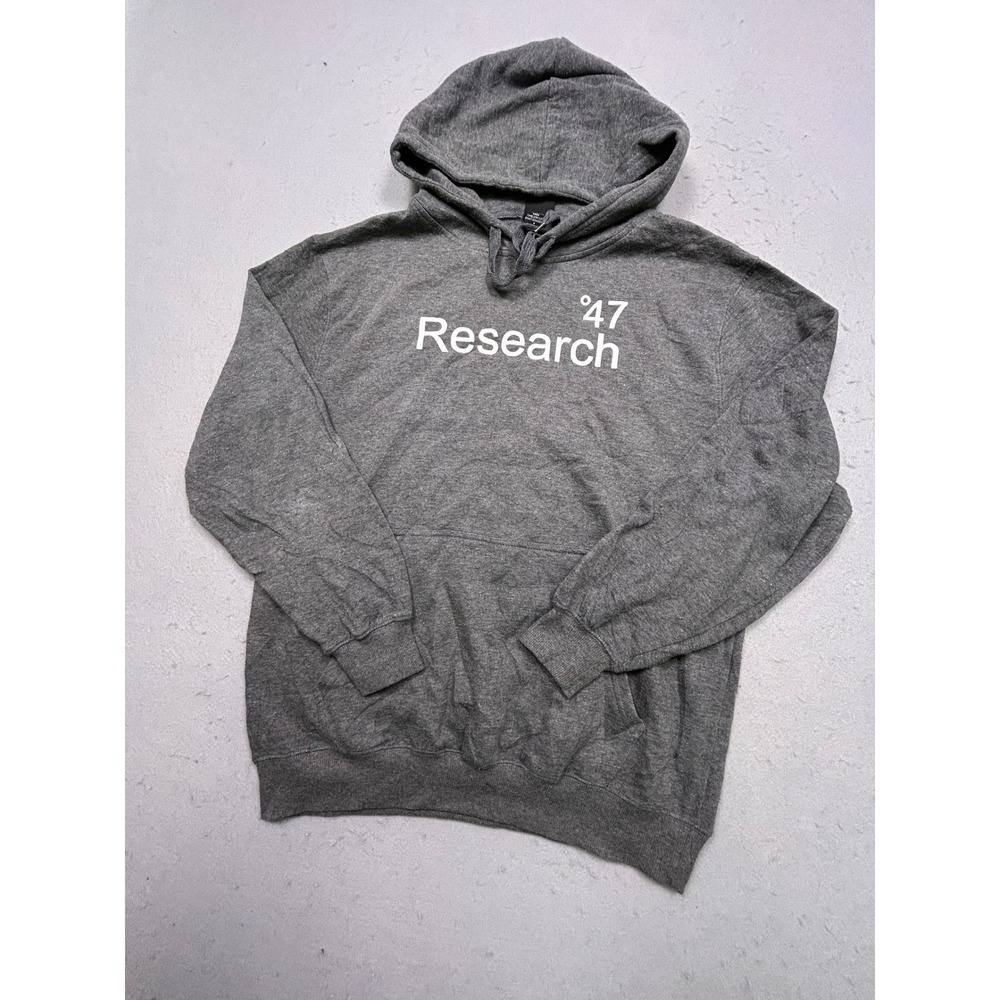 LRG Hoodie Cotton Polyester Gray Research 47 Graphic M Mens